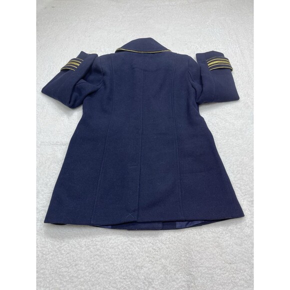 Anthropologie Maeve Peacoat Military Women Blue Jacket Preppy Retro Medium NWT - Picture 10 of 12